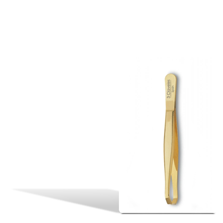 TRES CLAVELES PINZA CANGREJO DORADA 9 cm.