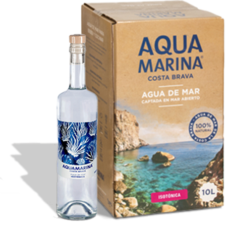 AQUA MARINA 0,75 L VIDRIO TRANSPARENTE ISOTÓNICA + 10 L BAG IN BOX ISOTÓNICA