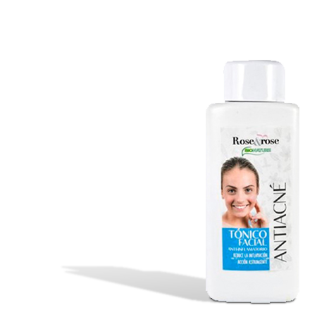 ROSE & ROSE TONICO FACIAL EN GEL ANTIBACTERIANO ANTIACNE botella 125 ml con aplicador